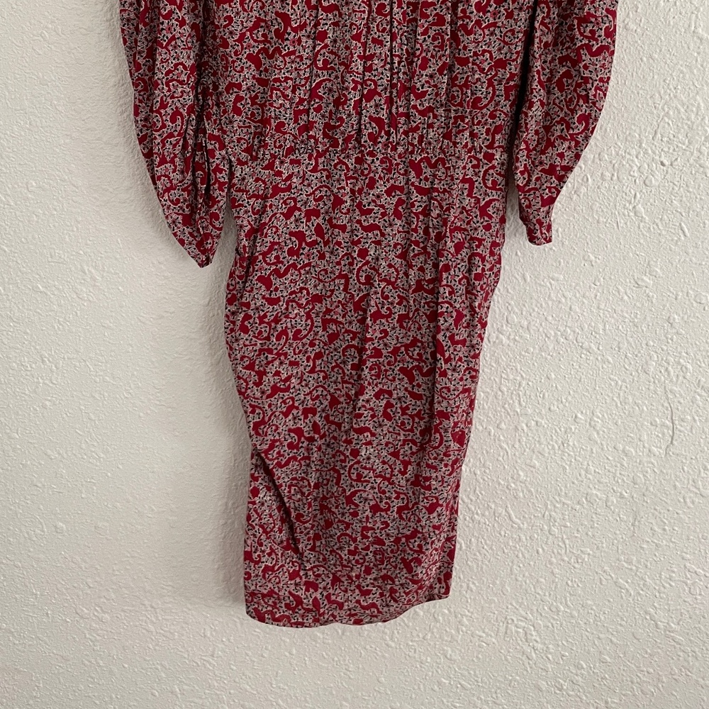 ba&sh Red Floral Mini Dress - Picture 3 of 12